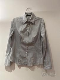 Camicia donna Sisley righe grigio tg S