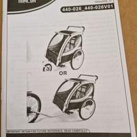 Rimorchio bici per bambini Homcom 440-026