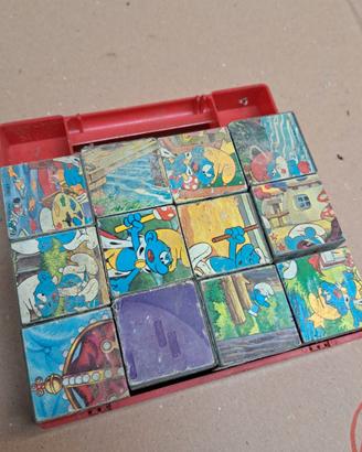 I Puffi cubi The Smurfs Clem Toys Peyo 1982