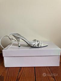 Sandali tacco bianchi scarpe donna Obsel 35