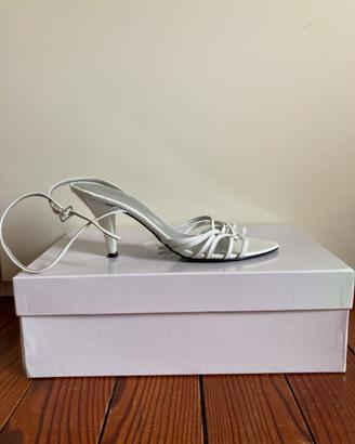 Sandali tacco bianchi scarpe donna Obsel 35