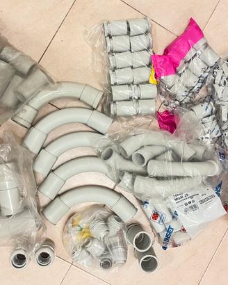 Lotto unico raccordi per tubo elettrico PVC