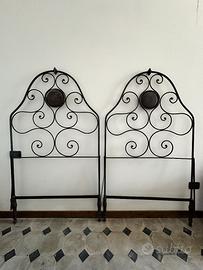 Testiere letto vintage in ferro battuto