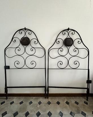 Testiere letto vintage in ferro battuto