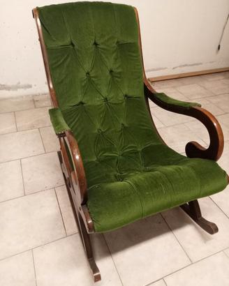 Poltrona a dondolo vintage