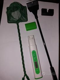 Retino piccolo+raschia vetro+TDS meter acquari