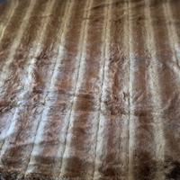 Copriletto coperta  pelliccia ecologica volpe