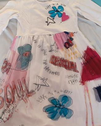 Vestito Desigual bambina maniche lunghe 11/12 anni