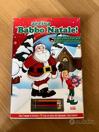 Libro stencil di attività con stikers  e colorini