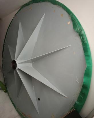 tavolo rotondo in ferro zincato 