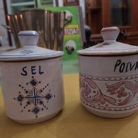 Set Saliera e Portapepe in Ceramica