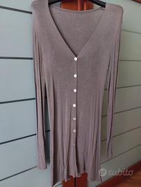 Cardigan Color Tortora Boutique Italiana
