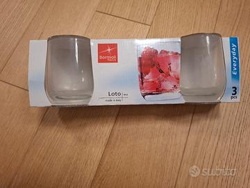 2 set di bicchieri NUOVI Bormioli Rocco 