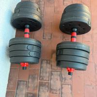 Set manubri regolabili 30 kg