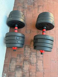 Set manubri regolabili 30 kg