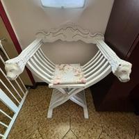 Sedia Savonarola in stile Shabby