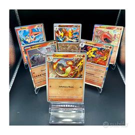 Lotto 5 Carte Pokémon Fuoco Reshiram Victini Holo
