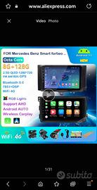 Carplay Android 13 per Smart W451 2006/2016