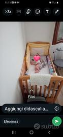 lettino per bambini 0/3 anni + materasso