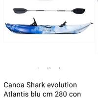 Canoa Atlantis SHARK EVOLUTION blu/bianco