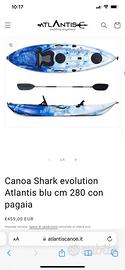 Canoa Atlantis SHARK EVOLUTION blu/bianco