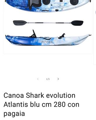 Canoa Atlantis SHARK EVOLUTION blu/bianco