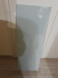 Mensola in vetro opaca bianca