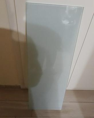 Mensola in vetro opaca bianca