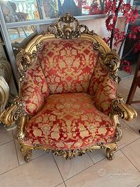 Poltrona stile Barocco Veneziano