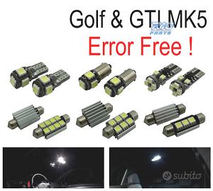 KIT 13 LAMPADE LED INTERNE PER VOLKSWAGEN VW GTI G