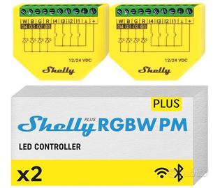 Shelly Plus RGBW PM controller Wi-Fi per strisce