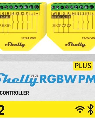 Shelly Plus RGBW PM controller Wi-Fi per strisce