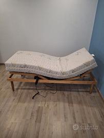 rete motorizzata + materasso lattice