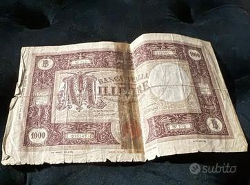 Vecchie MILLE LIRE grandi in carta
