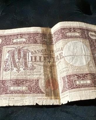 Vecchie MILLE LIRE grandi in carta