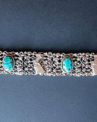 Bracciale vintage in stile Egiptian Revival