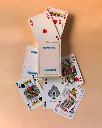 Mazzo Carte vintage Sabena-Carta Mundi- anni '70