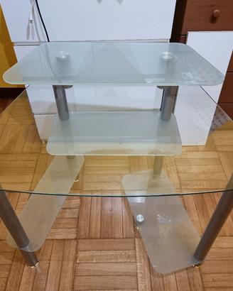 scrivania cristallo 100 x 65 - maxi saldi