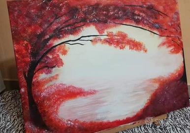 quadro, tela in acrilico 90 x 70 cm