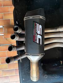 Teminale sc progenct sc1-r carbonio per cb 650r