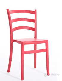 Sedia polipropilene rosso