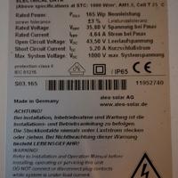 16 Pannelli fotovoltaici da 165W