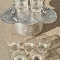 Caffettiera Vintage Vecchia a 4 beccucci con 10 bi