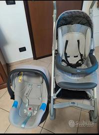 Trio carrozzina passeggino ovetto chicco love