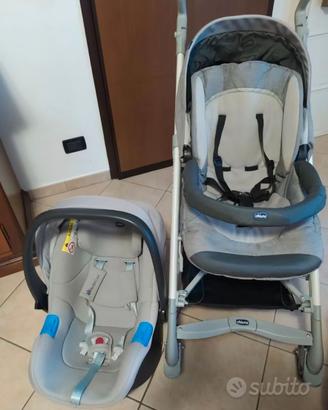 Trio carrozzina passeggino ovetto chicco love