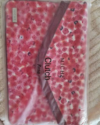 clutch rosa a fiori Miche