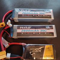 Batterie lipo 3S/4S (11.8 V e 14.8 V