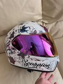 Casco moto integrale scorpion donna