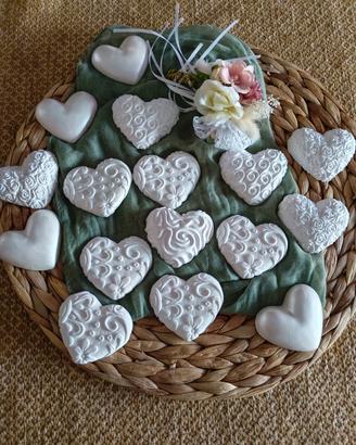 cuori segnaposto bomboniere 