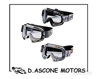 Occhiale da cross professionale con lente antifog